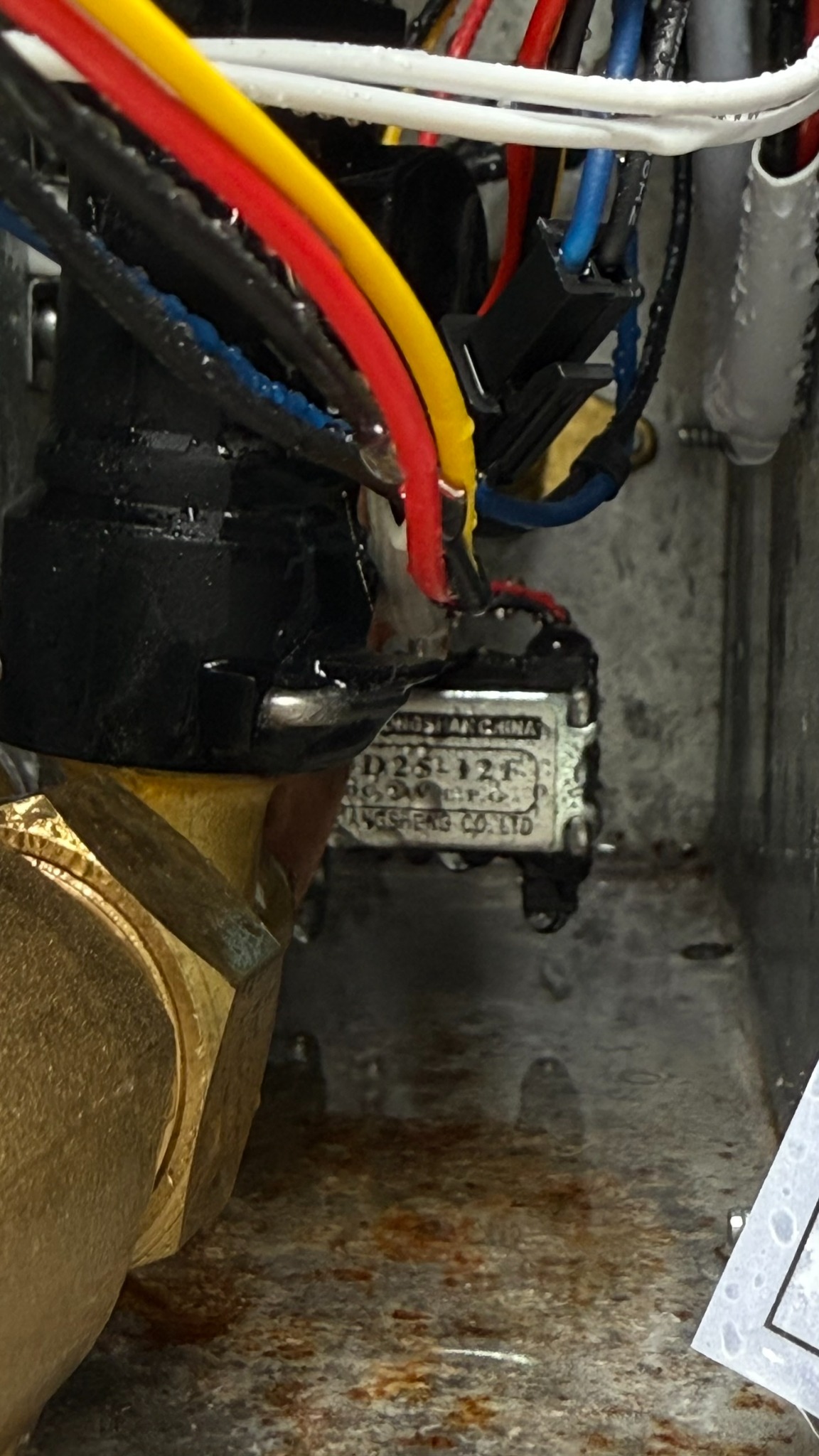 RV water heater leak diagnostic